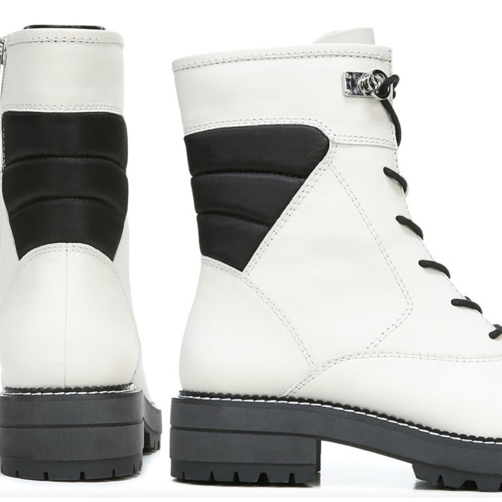 Franco Sarto Rosy Boots . White leather Chelsea boots like new . - Picture 3 of 7